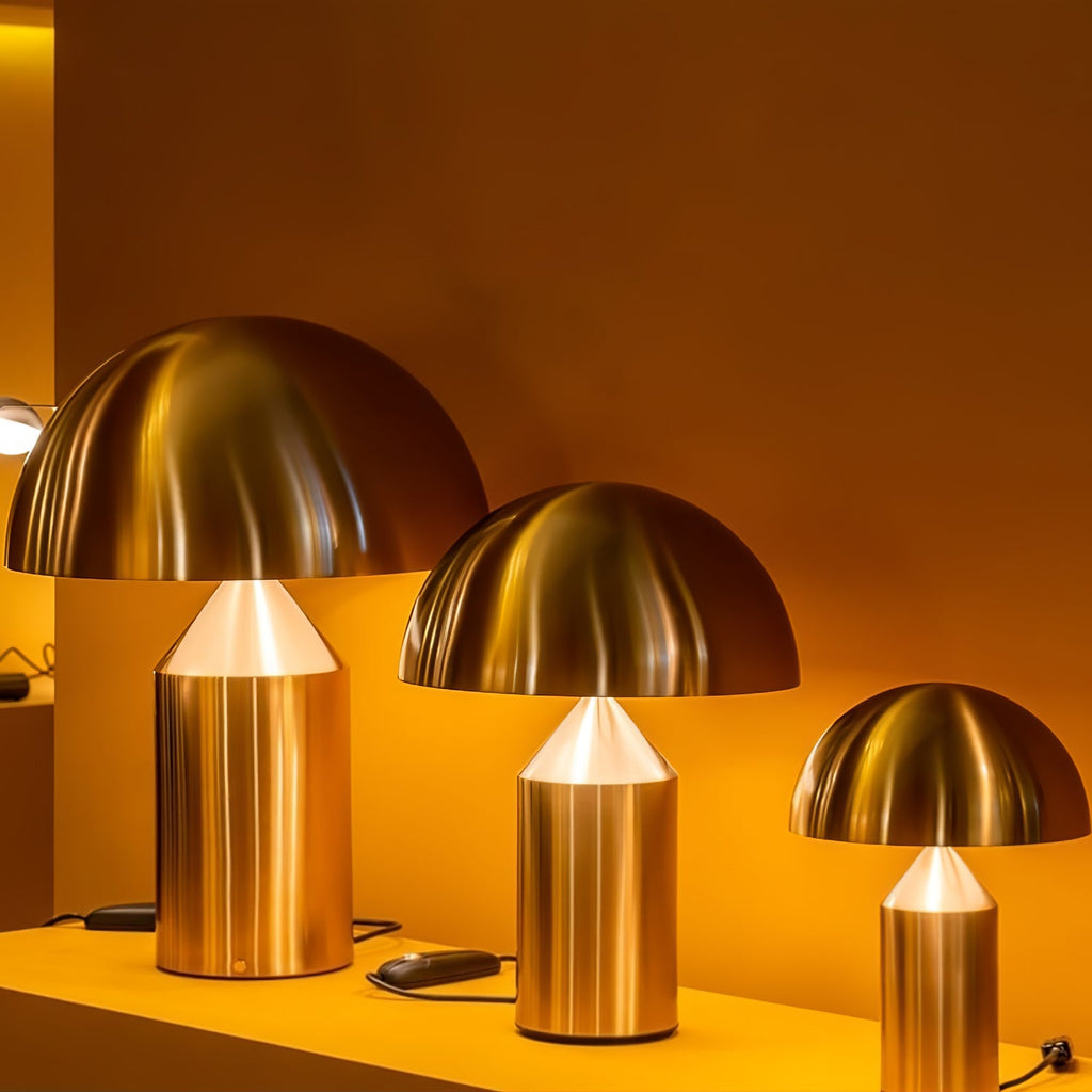 Geometrische Metalllampe — italienisches Design, 2 Größen, 5 Oberflächen