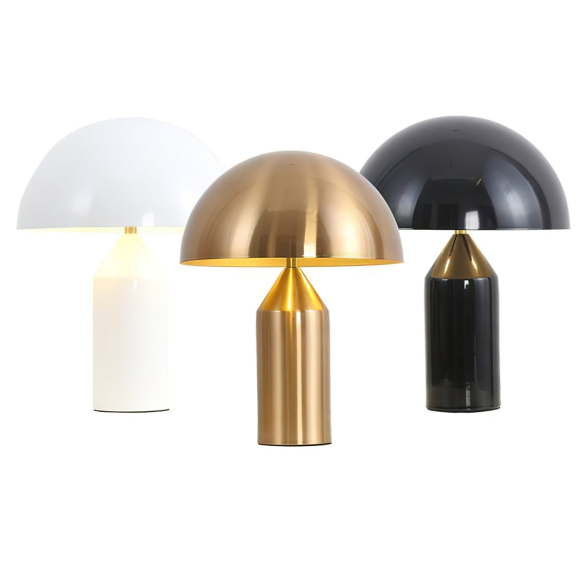 Geometrische Metalllampe — italienisches Design, 2 Größen, 5 Oberflächen