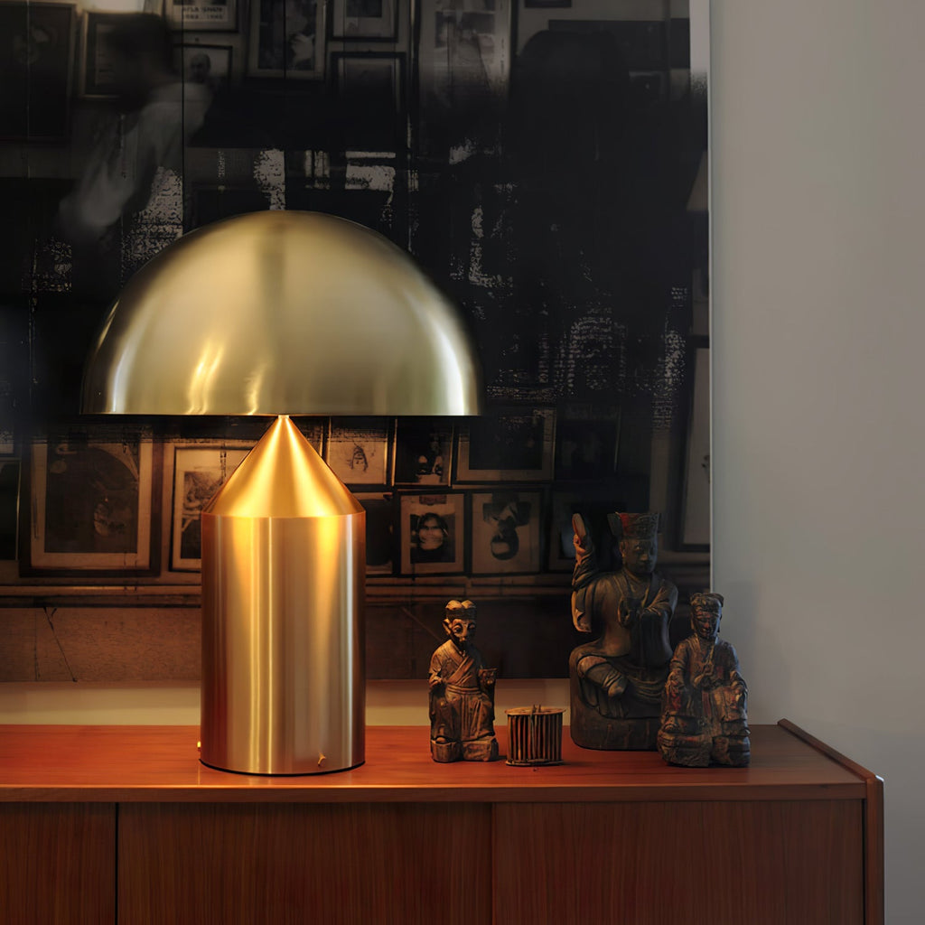 Geometrische Metalllampe — italienisches Design, 2 Größen, 5 Oberflächen