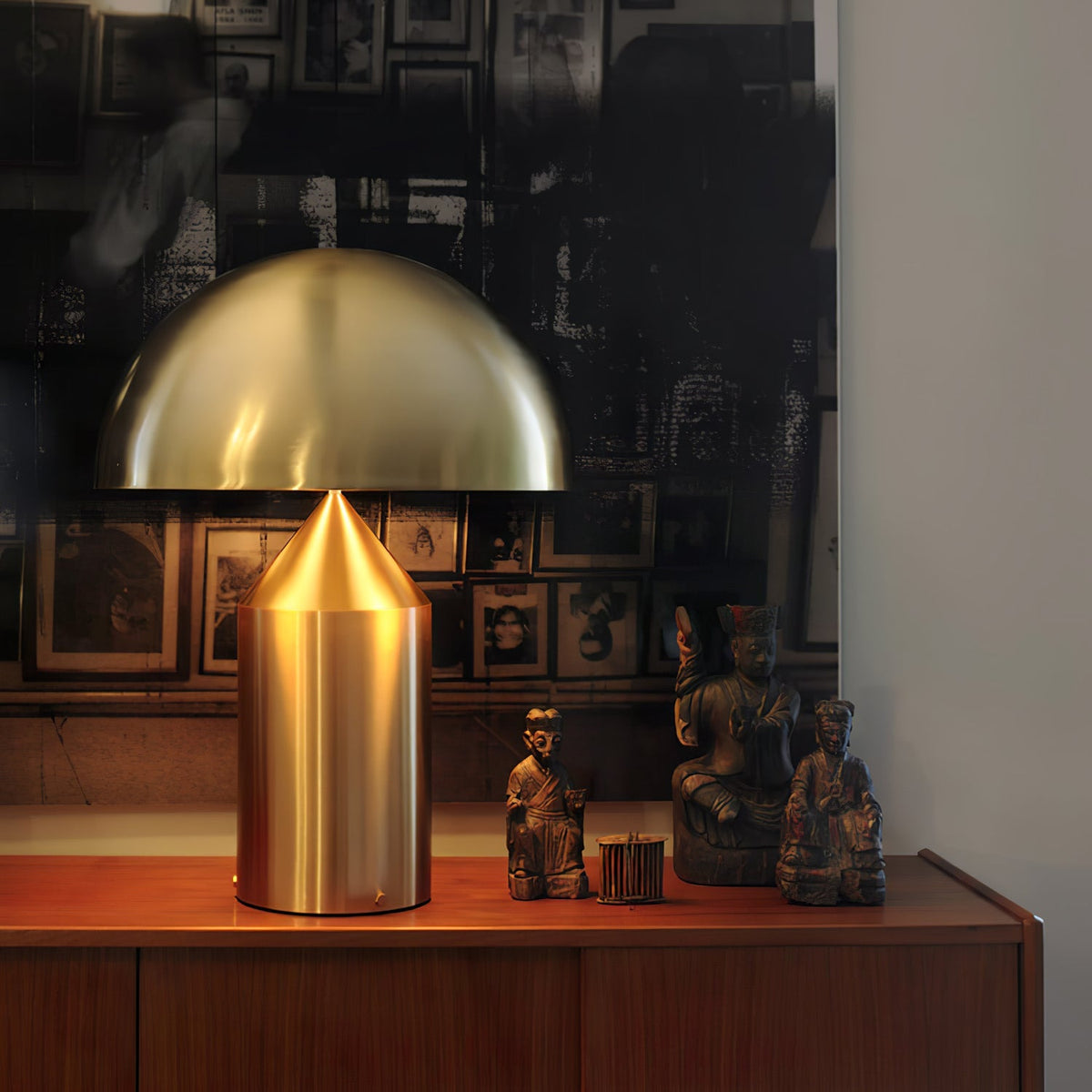 Geometrische Metalllampe — italienisches Design, 2 Größen, 5 Oberflächen