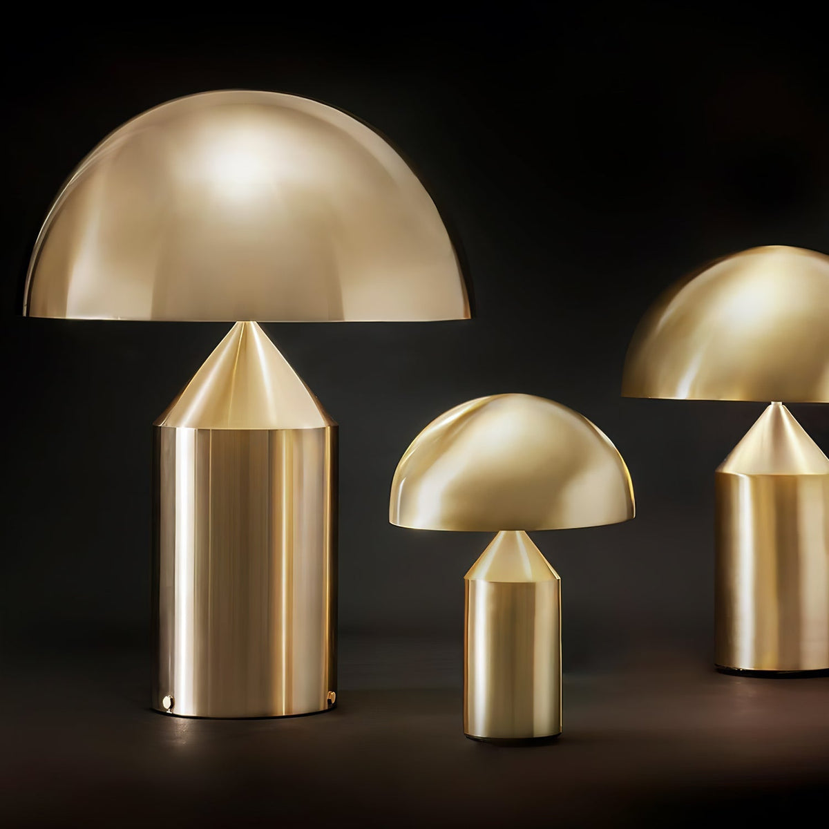 Geometrische Metalllampe — italienisches Design, 2 Größen, 5 Oberflächen