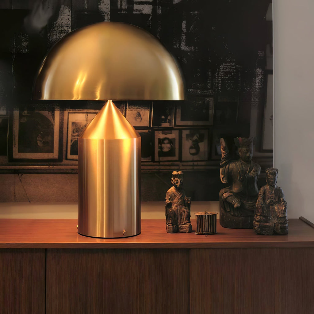 Geometrische Metalllampe — italienisches Design, 2 Größen, 5 Oberflächen