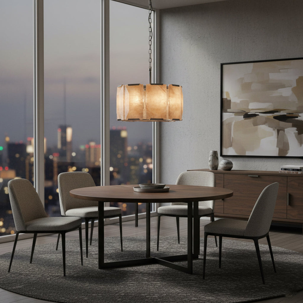 Aubrey Calcite Round Chandelier | wildoxy