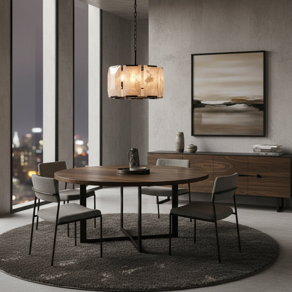 Aubrey Calcite Round Chandelier | wildoxy