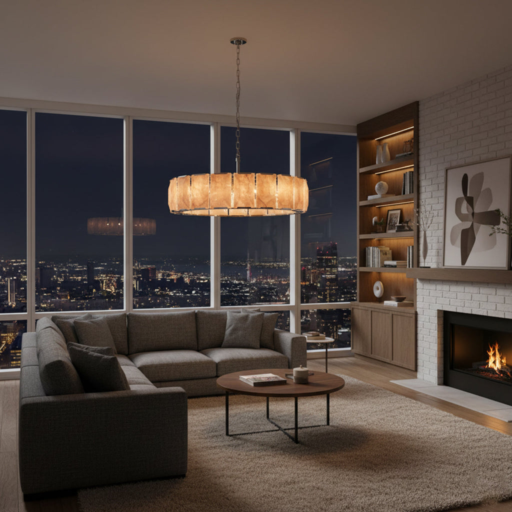 Aubrey Calcite Round Chandelier | wildoxy