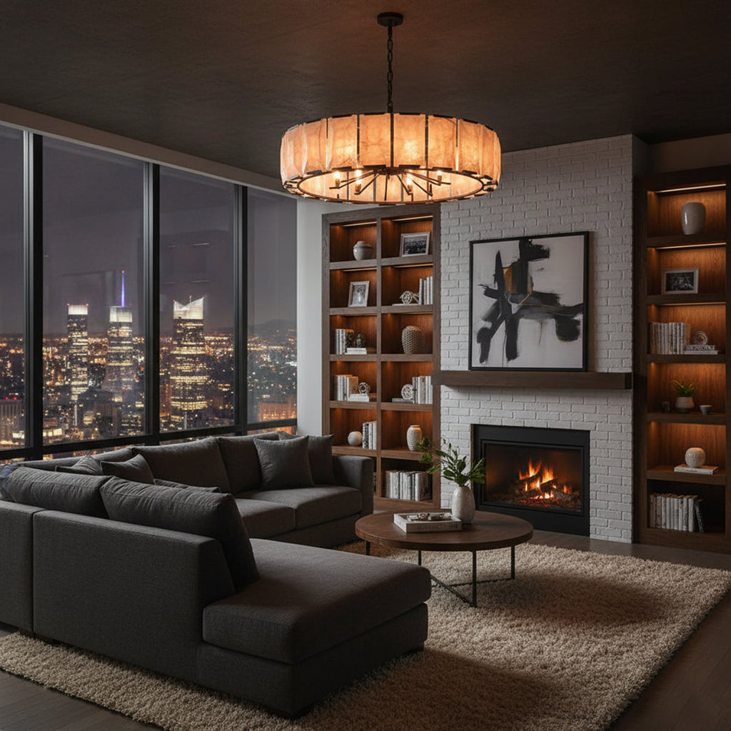 Aubrey Calcite Round Chandelier | wildoxy
