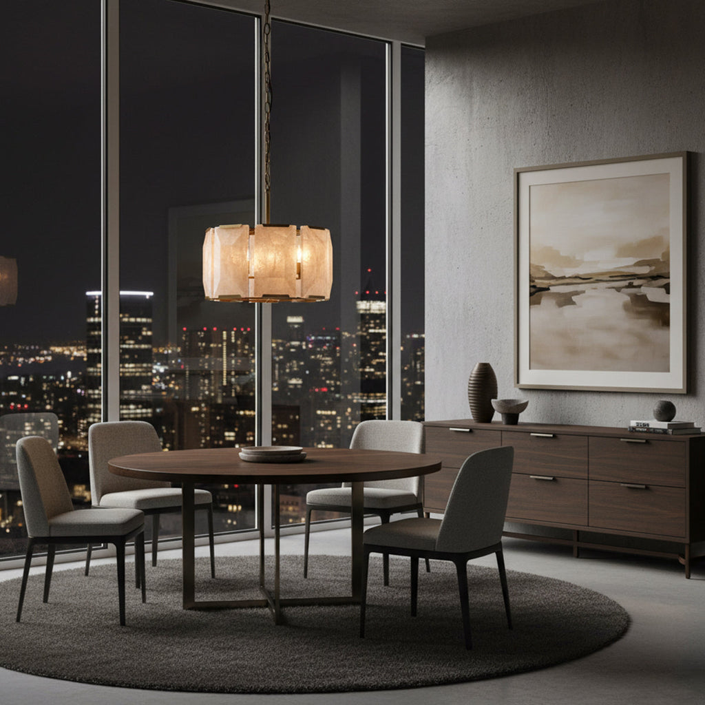 Aubrey Calcite Round Chandelier | wildoxy