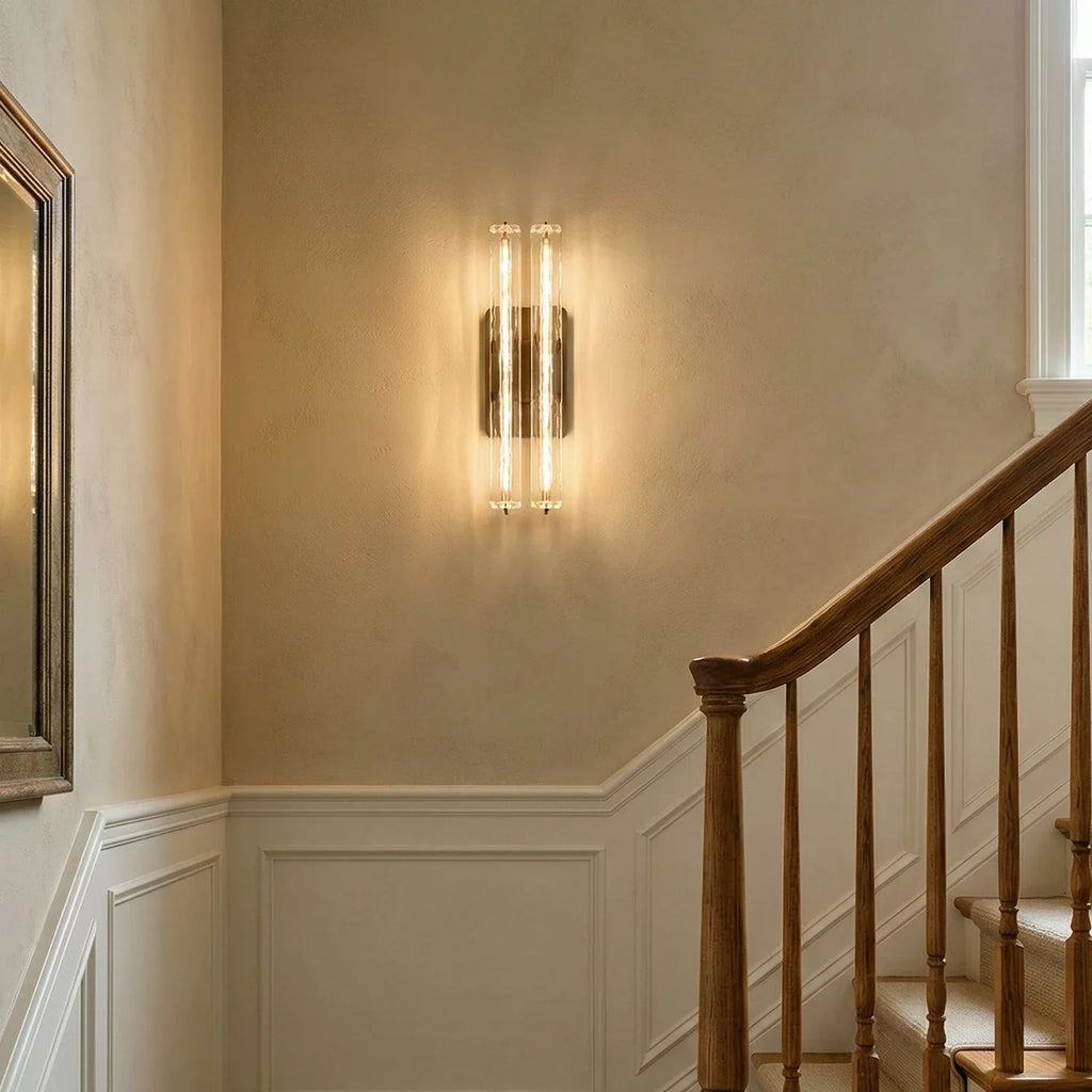 Audubonne Minimalist Crystal Column Sconce | wildoxy