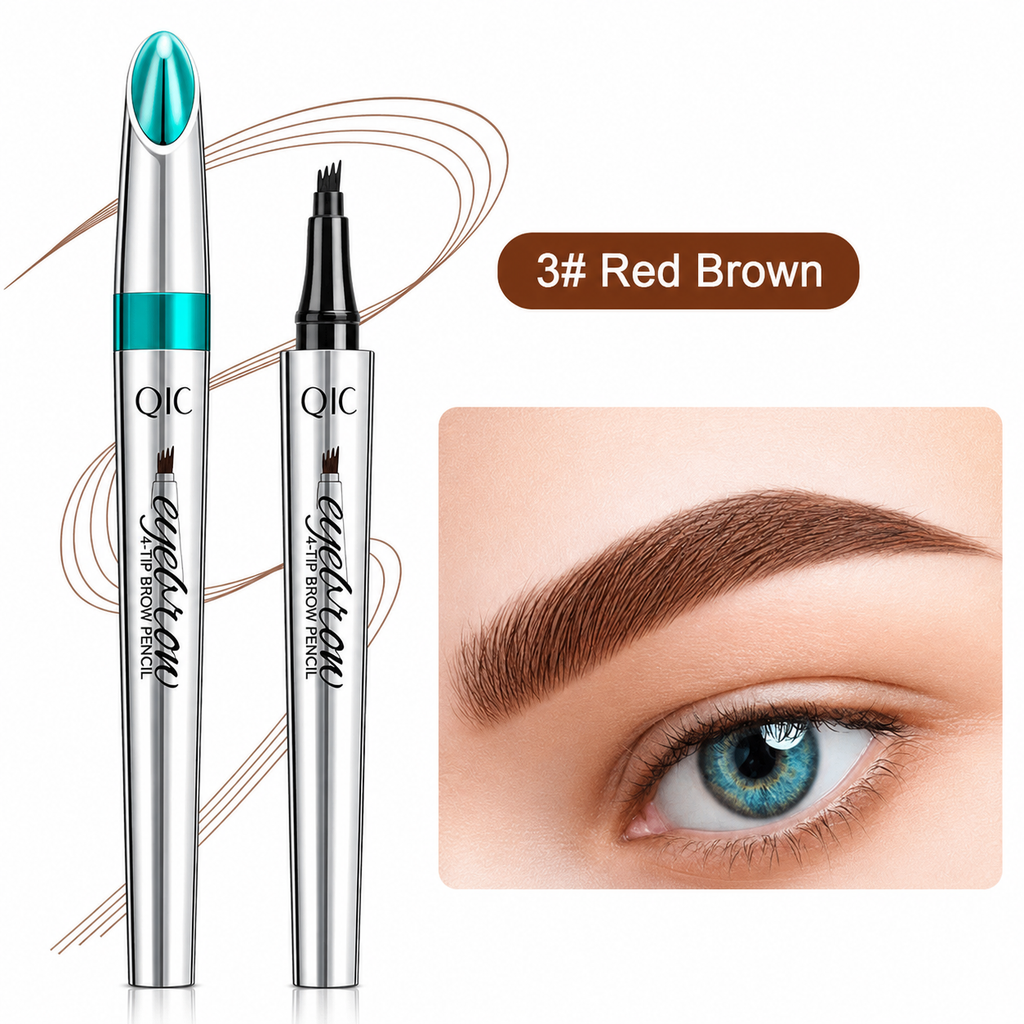 Vedenkestävä 4-kärkinen kulmakynä — microblading-efekti, 36 tunnin kesto