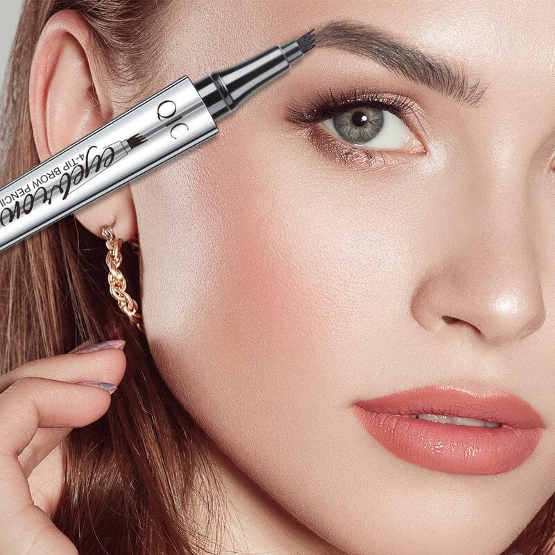 Vedenkestävä 4-kärkinen kulmakynä — microblading-efekti, 36 tunnin kesto