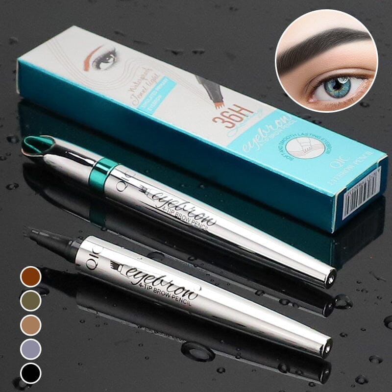 Vedenkestävä 4-kärkinen kulmakynä — microblading-efekti, 36 tunnin kesto