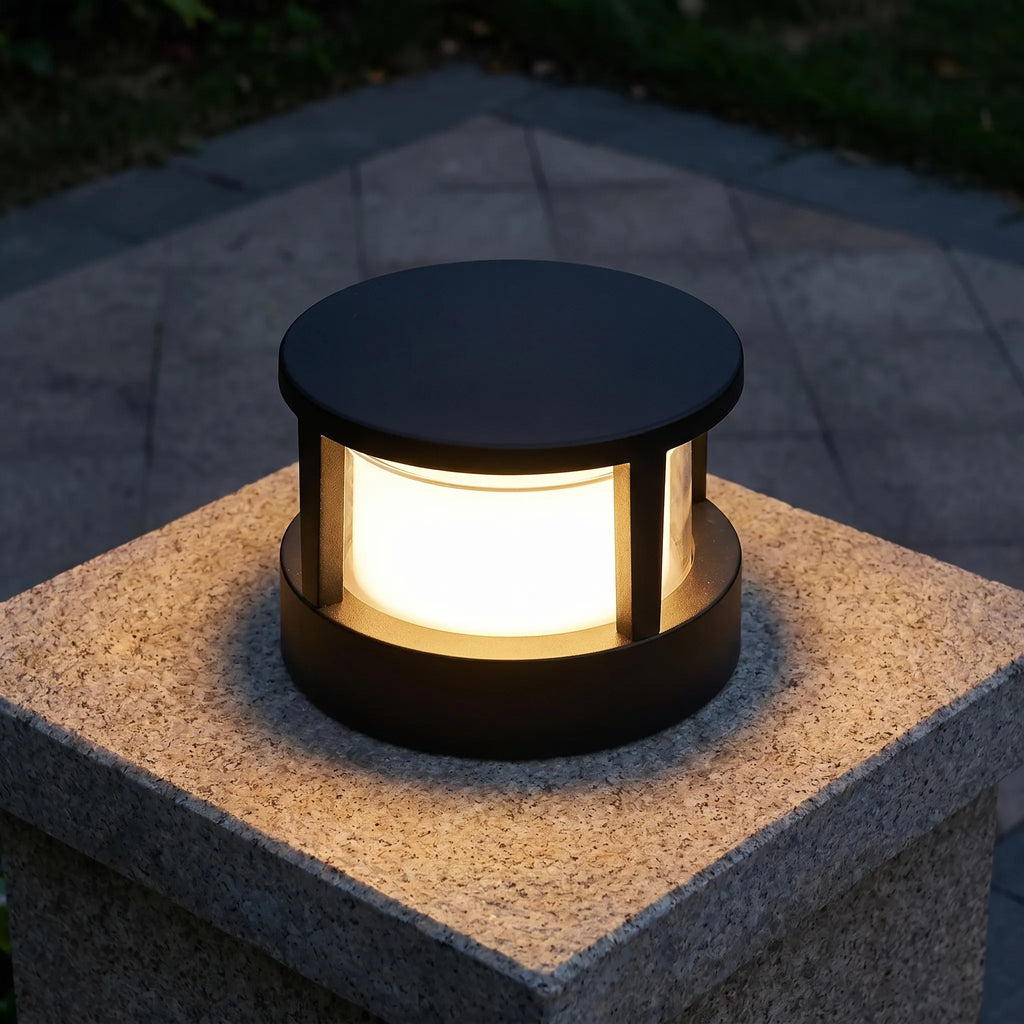 Modern Outdoor Pedestal Light -  Illuminating Garden Pathways - Wildoxy