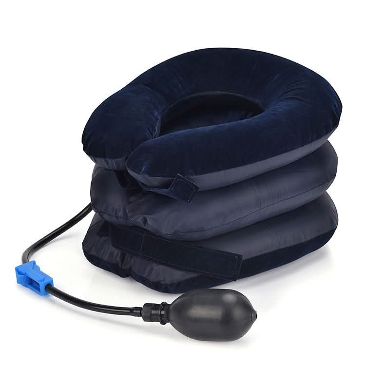 Inflatable Travel Neck Support Pillow — Adjustable Air Support, Compact Fold-Flat Profile