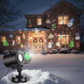AuroraGlow Outdoor Christmas Lights Projector — 16 Animated Holiday Motifs