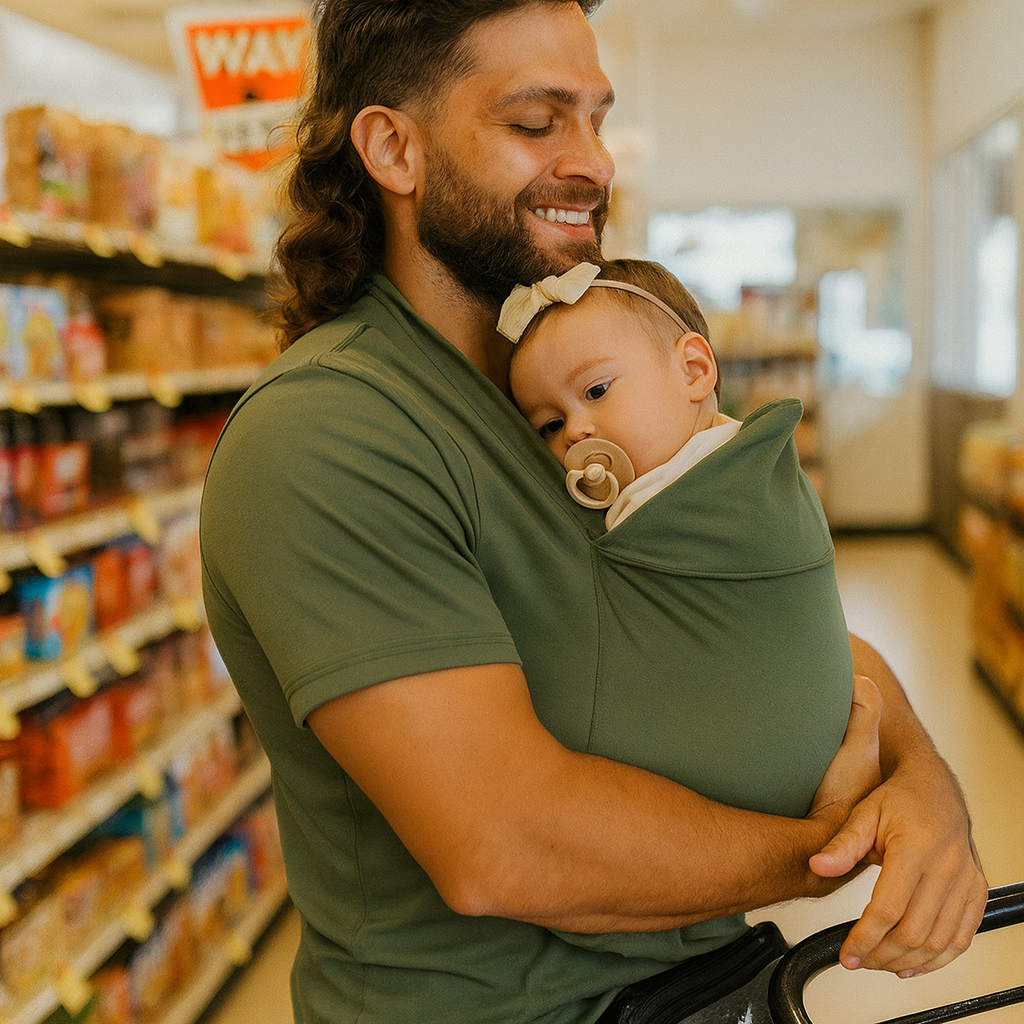 Baby Carrier Shirt — Elastic Newborn Skin-to-Skin Wear