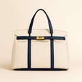 Aurelia Premium Canvas Shopper Tote — Steel Reinforcements