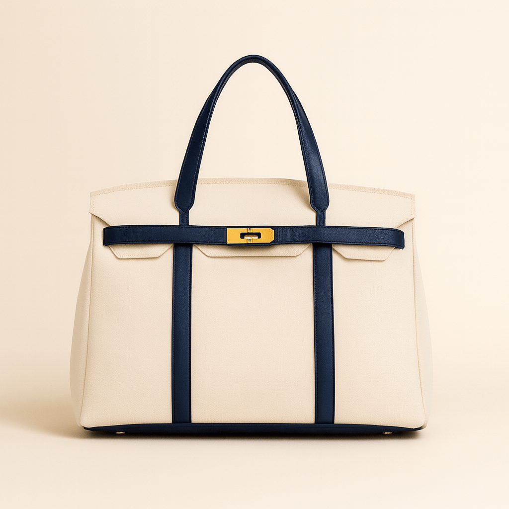 Aurelia Premium Canvas Shopper Tote — Steel Reinforcements