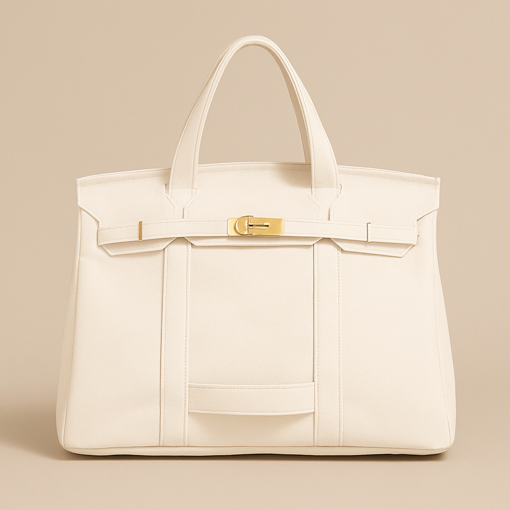 Aurelia Premium Canvas Shopper Tote — Steel Reinforcements