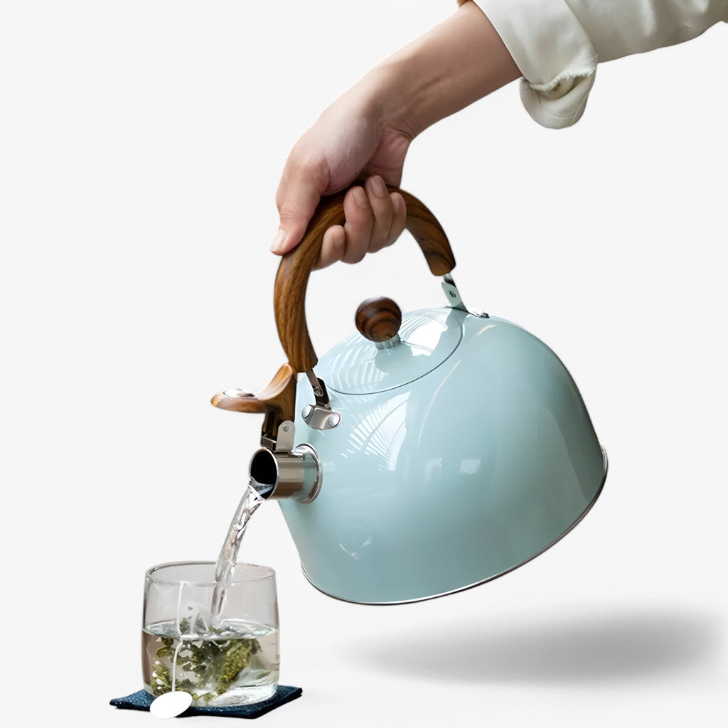 2.5L-es indukciós sípoló vízforraló — rozsdamentes acél, biztonságos fogantyú