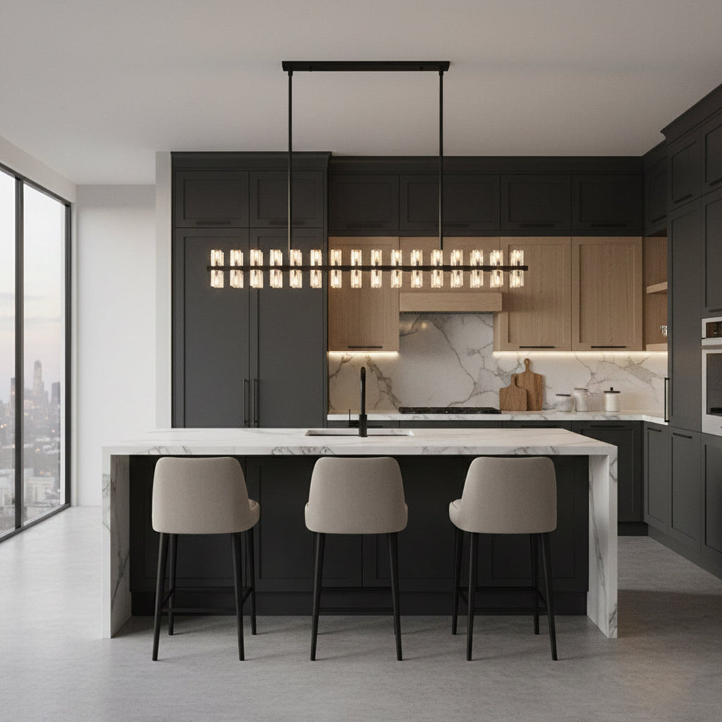 Brach Crystal Rectangular Chandelier | wildoxy