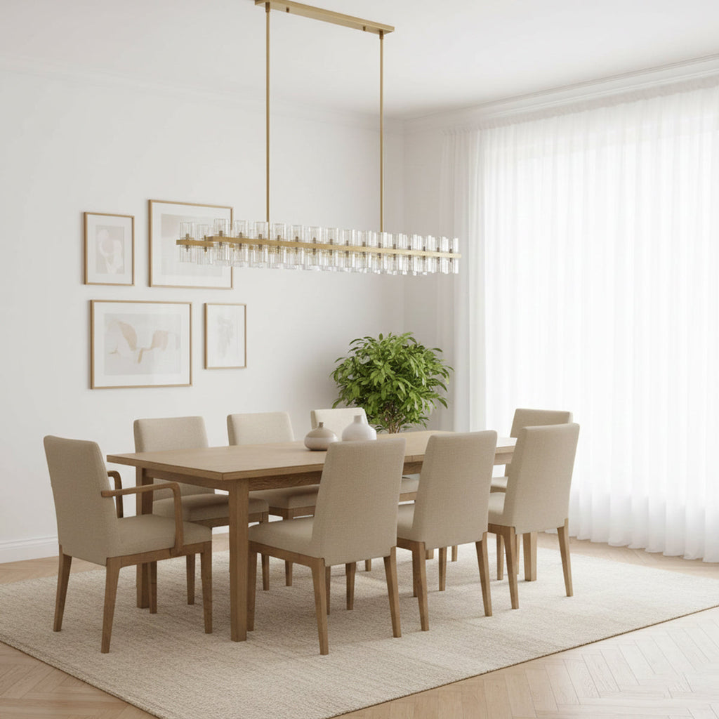 Brach Crystal Rectangular Chandelier | wildoxy