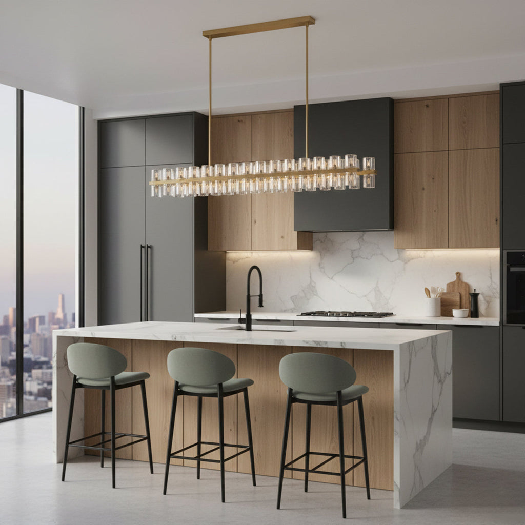 Brach Crystal Rectangular Chandelier | wildoxy