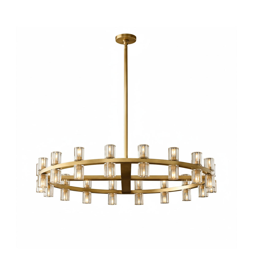 Brach Crystal Shades Round Chandelier | wildoxy