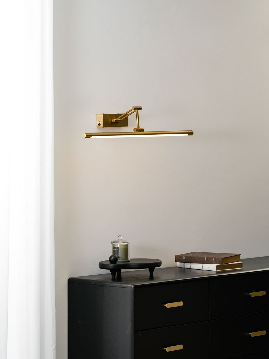Oplaadbare gouden schilderijlamp — draadloze USB-lijstlamp