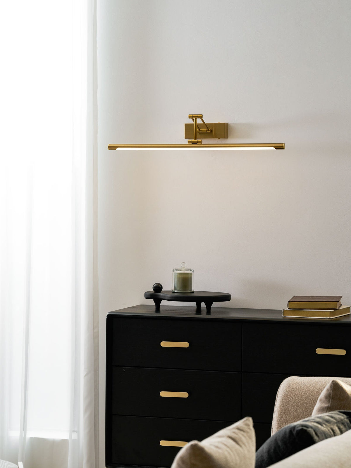 Oplaadbare gouden schilderijlamp — draadloze USB-lijstlamp