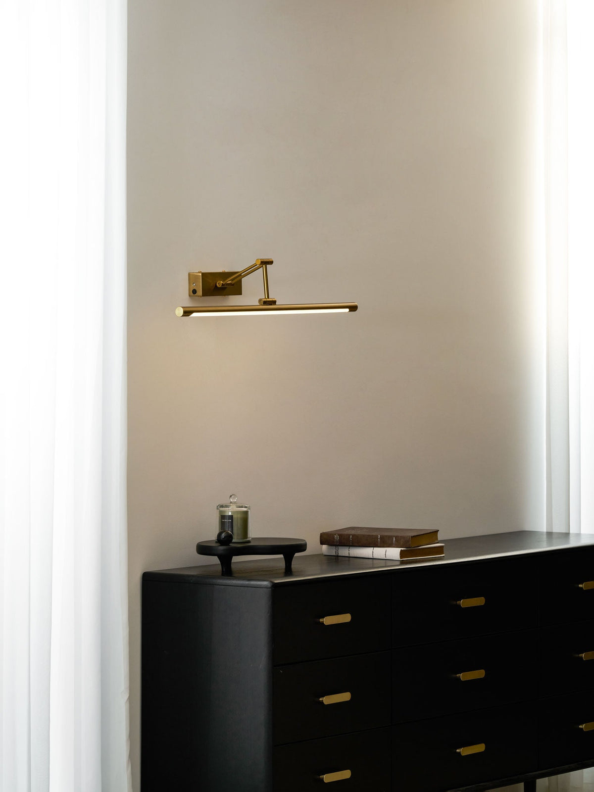 Oplaadbare gouden schilderijlamp — draadloze USB-lijstlamp