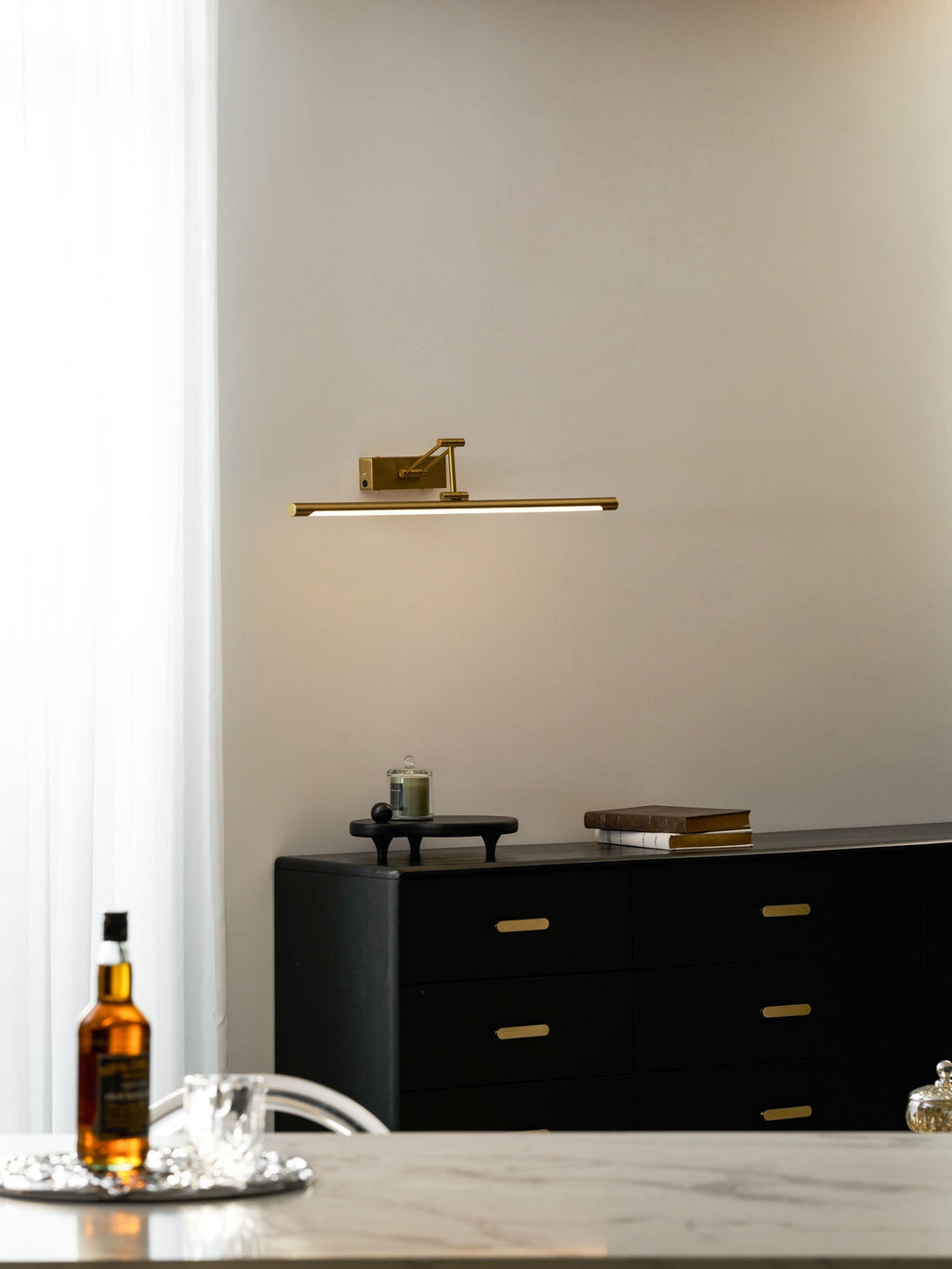 Oplaadbare gouden schilderijlamp — draadloze USB-lijstlamp