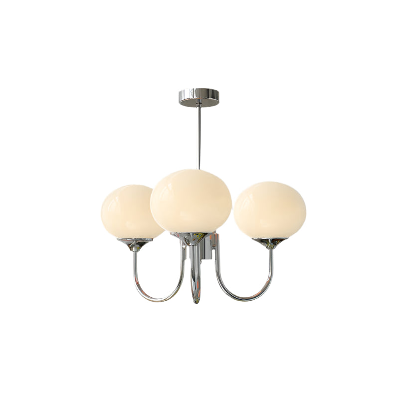 Gold Finish Bubble Glass Chandelier — Modern Ceiling Pendant