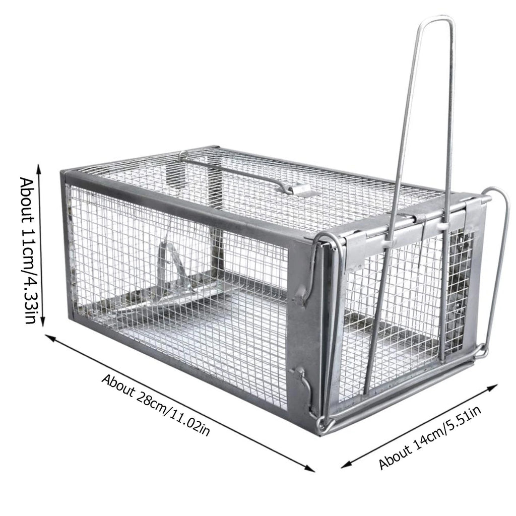 SafeNest Humane Rodent Cage Trap — Automatic Door Lock System