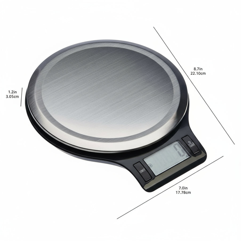 ChefNova Digital Kitchen Scale — Clear LCD Display and Precise Readings