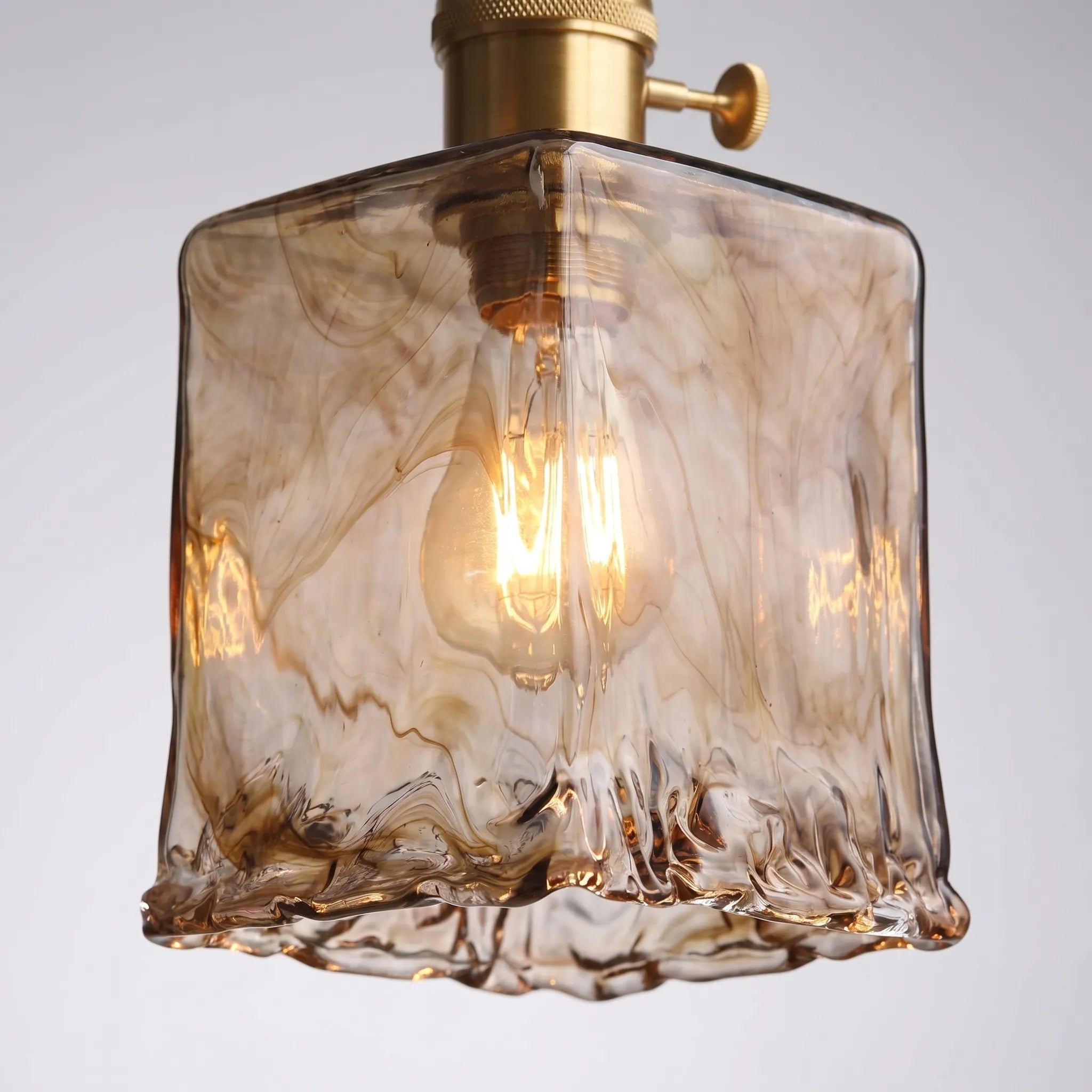 Marbled Glass Ceiling Pendant -  Illuminating Dining Spaces - Wildoxy