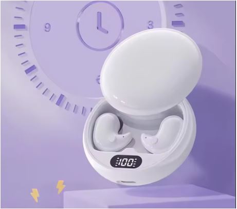Langattomat Bluetooth 5.3 -nappikuulokkeet nukkumiseen — kompaktit, melua vaimentavat