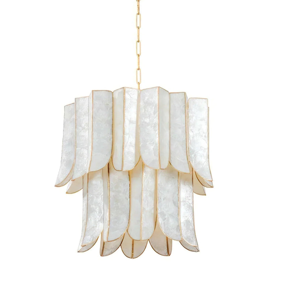 Cartagena Vintage Gold Leaf Chandelier | wildoxy