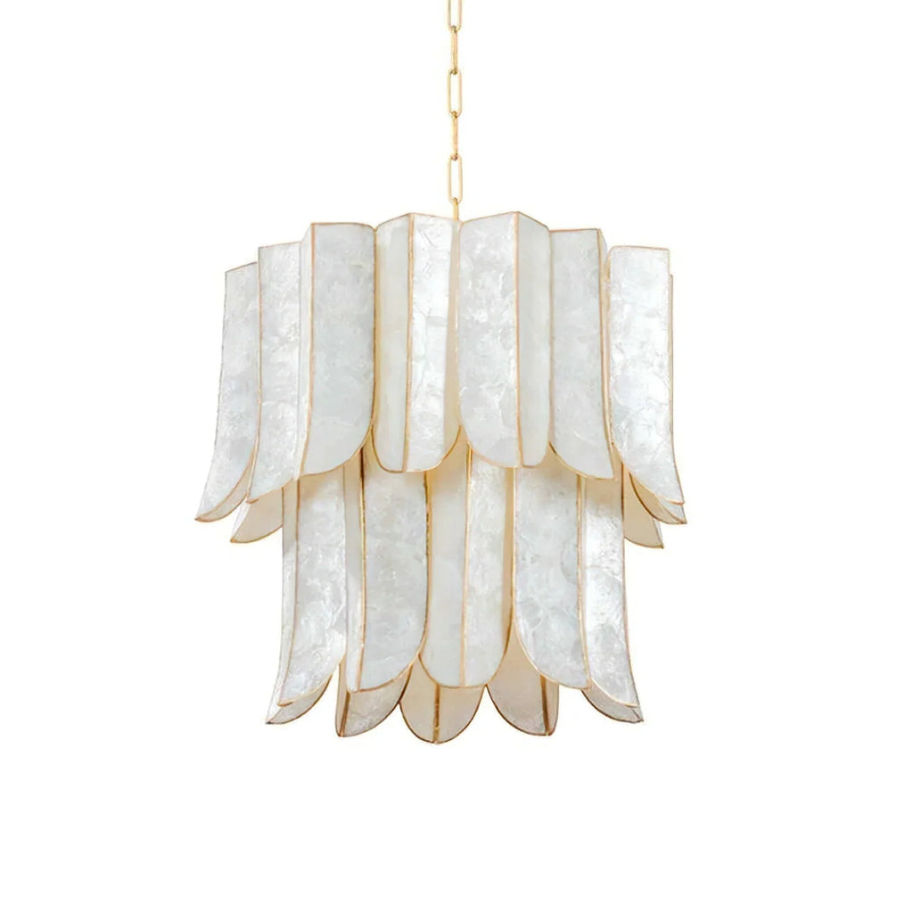 Cartagena Vintage Gold Leaf Chandelier | wildoxy