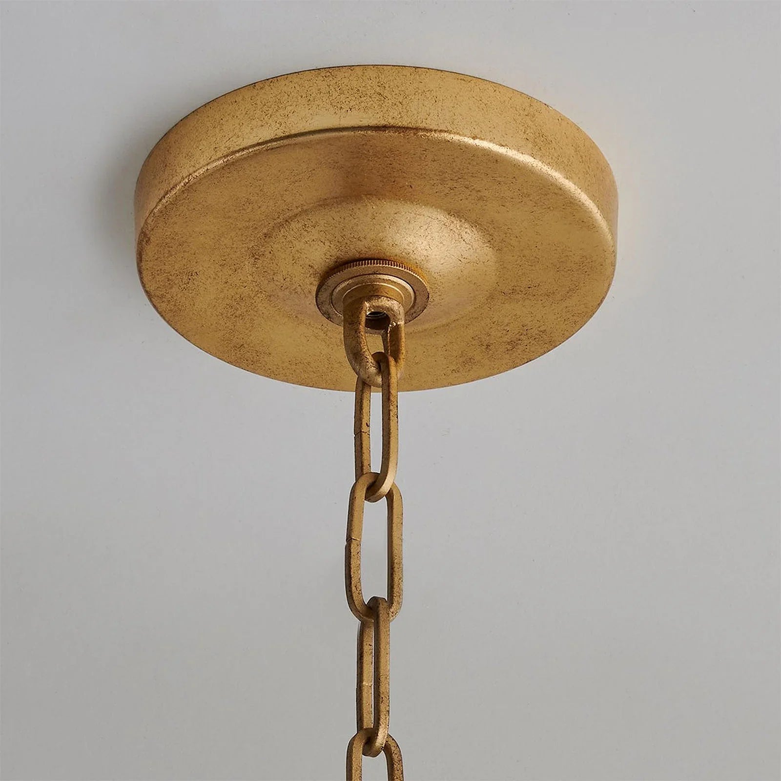 Cartagena Vintage Gold Leaf Chandelier | wildoxy