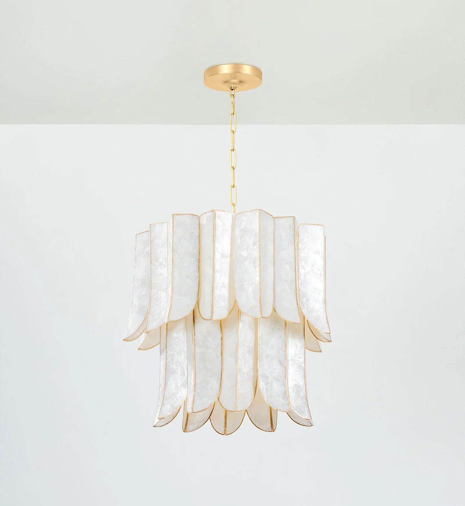 Cartagena Vintage Gold Leaf Chandelier | wildoxy