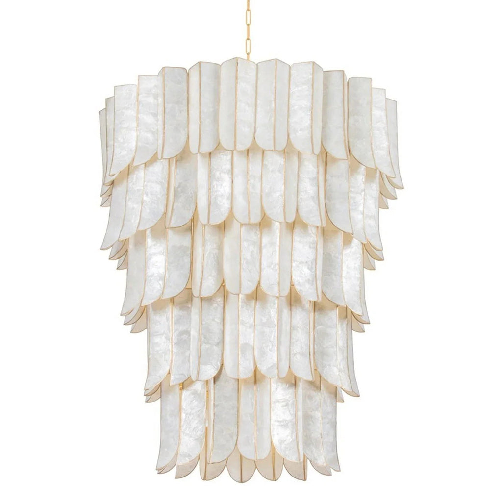 Cartagena Vintage Gold Leaf Chandelier | wildoxy