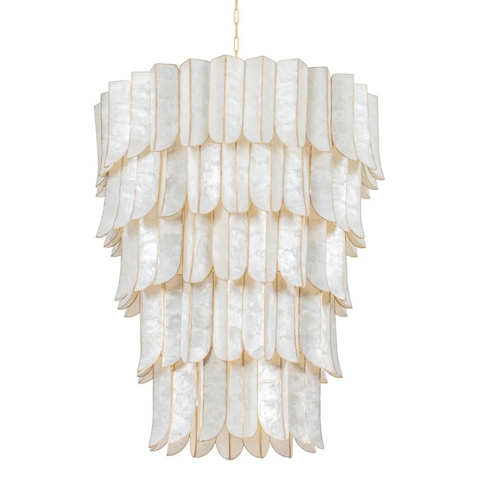 Cartagena Vintage Gold Leaf Chandelier | wildoxy