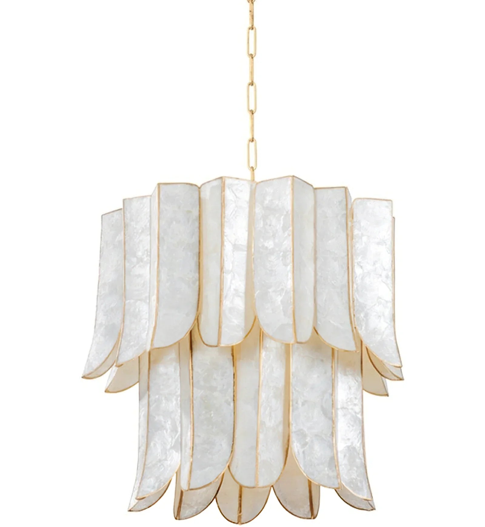 Cartagena Vintage Gold Leaf Chandelier | wildoxy