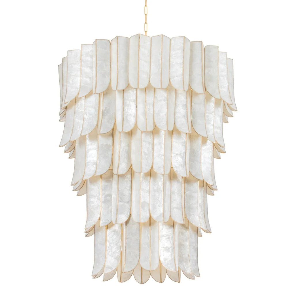 Cartagena Vintage Gold Leaf Chandelier | wildoxy