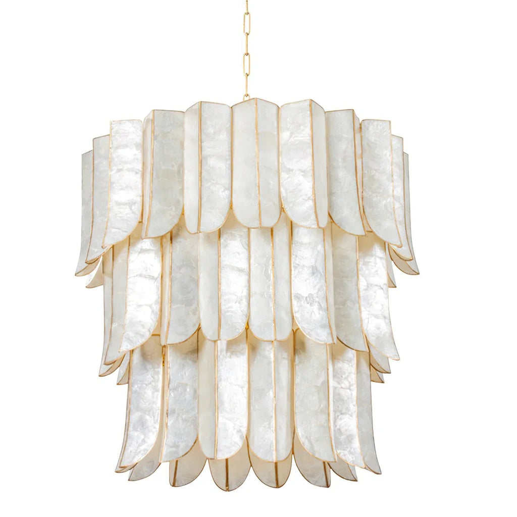 Cartagena Vintage Gold Leaf Chandelier | wildoxy