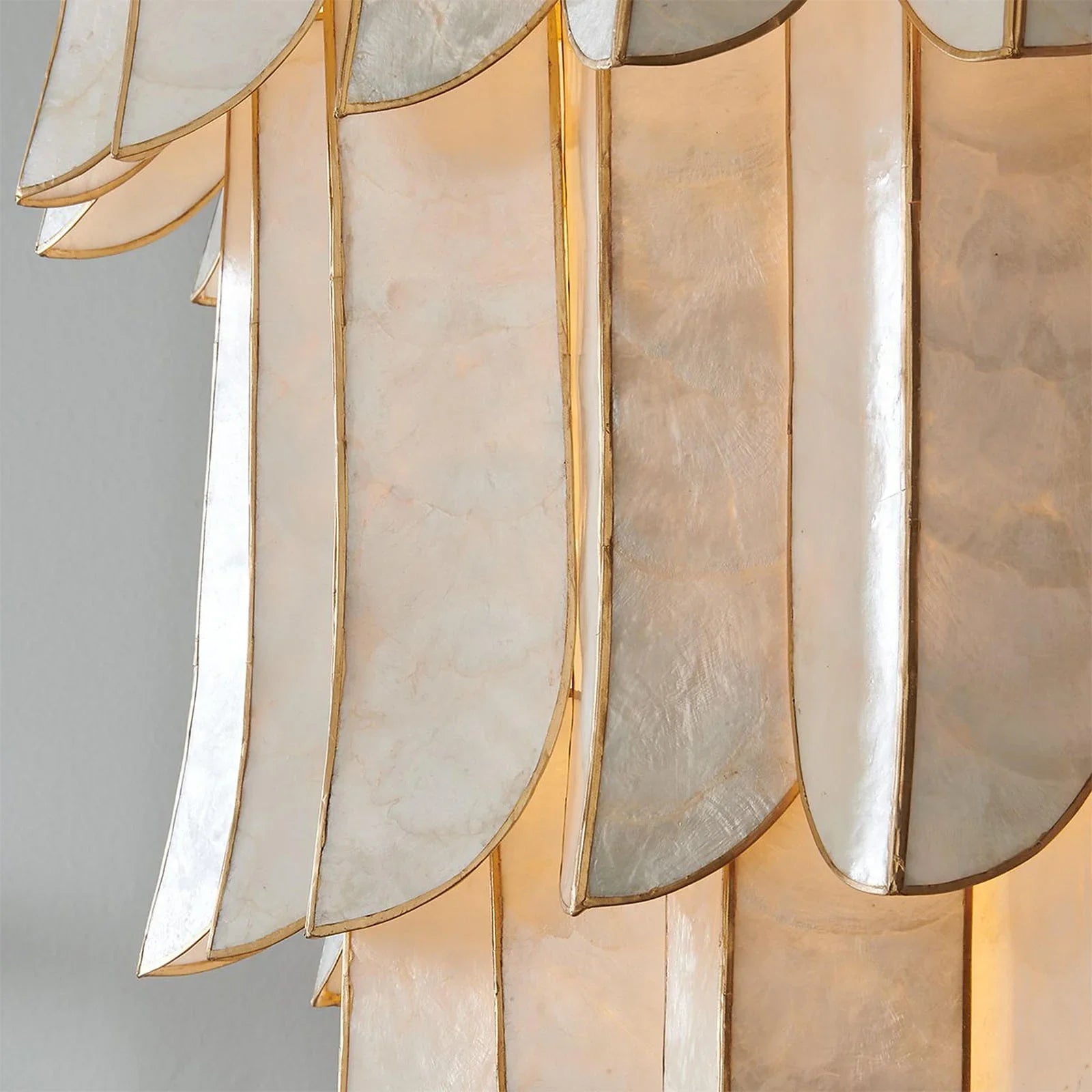 Cartagena Vintage Gold Leaf Chandelier | wildoxy