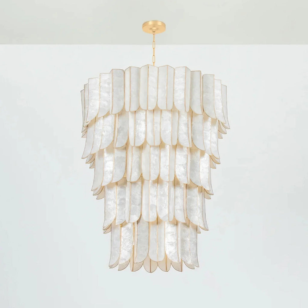 Cartagena Vintage Gold Leaf Chandelier | wildoxy