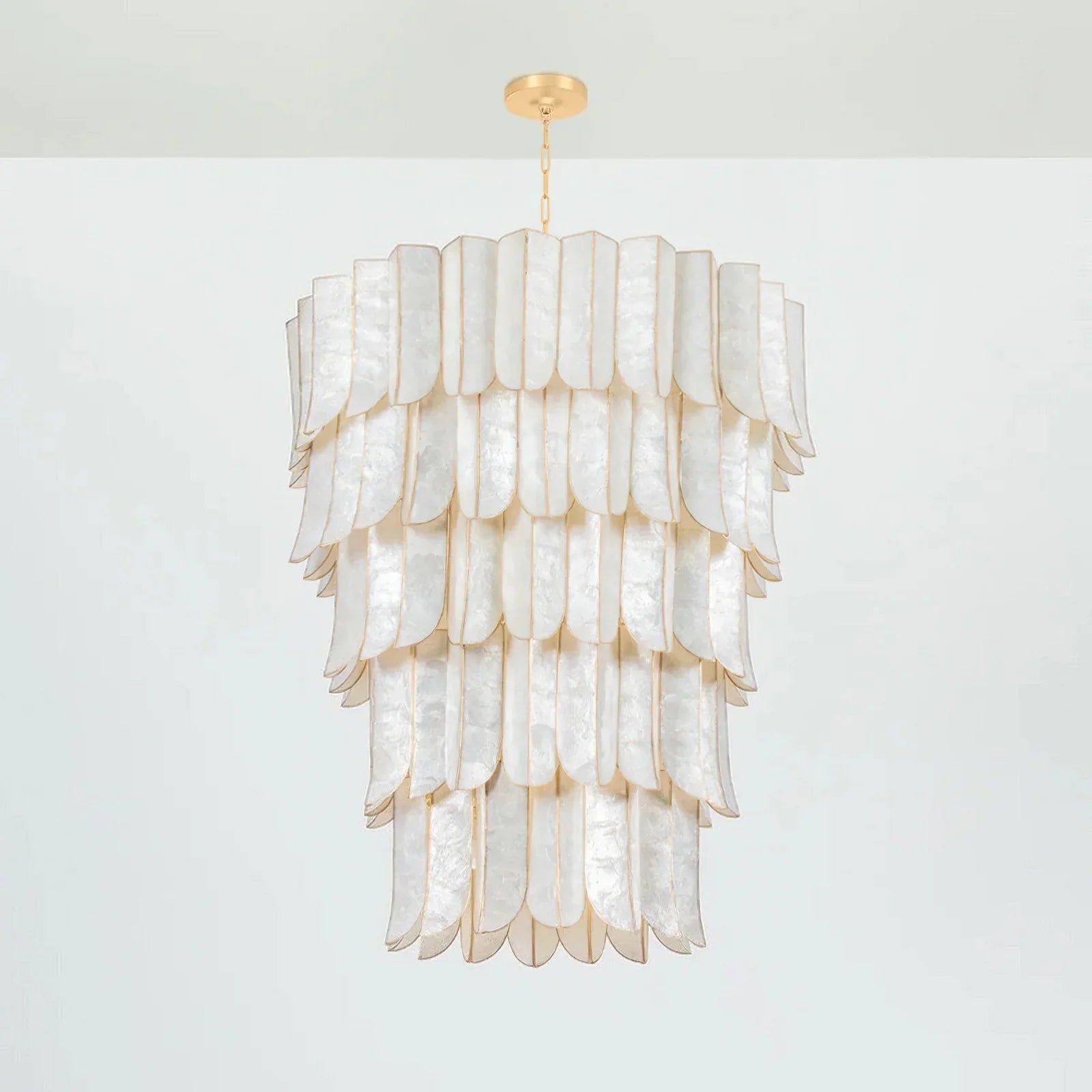 Cartagena Vintage Gold Leaf Chandelier | wildoxy