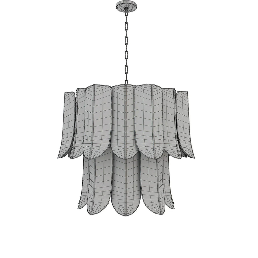 Cartagena Vintage Gold Leaf Chandelier | wildoxy
