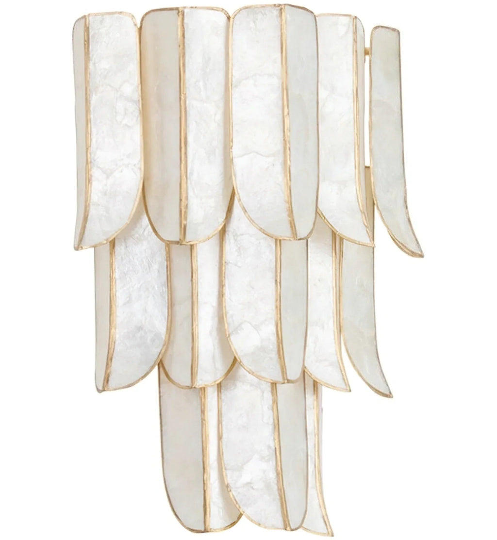 Cartagena Vintage Gold Leaf Wall Lamp | wildoxy